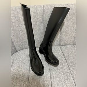 Sam Edelman Black Knee High Rain boots
